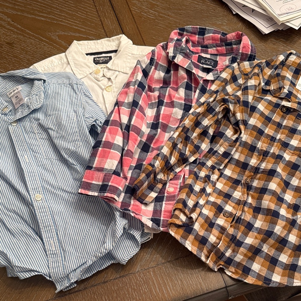 Bundle of 4 Button-up Shirts